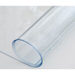 Nappe transparente paisse 080 mm dpaisseur ? rectangle 140 x 350 cm ? film robuste protection pvc transparen ...
