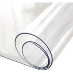 Nappe transparente �paisseur 2 mm ? rectangle 80 x 150 cm ? film �pais protection pvc transparent 2 mm ...