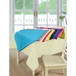Nappe rectangulaire - ivoire - 140 x 240 cm - 100% polyester - antitache - impermable