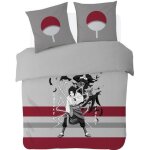 Housse de couette - naruto - sasuke & itachi - 200x200 cm - 2 taies 63x63 cm - gris / rouge Housse de couette - naruto - sasuke & itachi - 200x200 cm - 2 taies 63x63 cm - gris / rouge