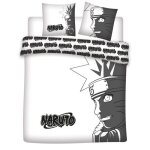 Parure de lit double - naruto shippuden - housse de couette 240x220 cm - 2 taies 65x65 cm - oeko tex ...