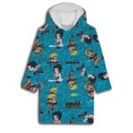 Naruto shippuden - plaid polaire enfant couverture  manches et capuche 7  14 ans