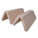 Matelas dappoint pliant - natalia spzoo - 180 x 120 cm - housse dhoussable - mousse pu - beige