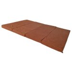 Matelas dappoint pliant - natalia spzoo - 180 x 120 cm - housse amovible - mousse pu - marron clair