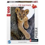 Nathan - puzzle 1000 pi�ces - lionceau du d�sert - d�s 14 ans - encastrement parfait - collection vie ...