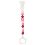 Nattou - lapidou attache - sucette lapidou rose / corail