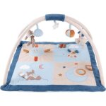 Nattou tapis avec arches jim & bob - 100% polyester - 70 x 80 cm - beige et bleu - d�s la naissance