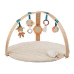 Nattou - tapis déveil avec arche en bois beige Nattou - tapis déveil avec arche en bois beige