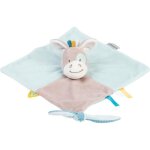 Nattou tim & tiloo doudou - tim le cheval - 27 x 27 cm bleu / gris