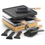 Naturamix appareil  raclette 4 personnes 750w - racwood4