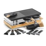 Naturamix appareil  raclette 8 personnes 1200w gril - rac. wood - 8