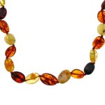 Nature dambre - collier argent 925 / 1000e ambre