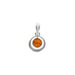 Nature dambre - pendentif argent 925 / 1000e ambre