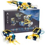 Kit robot � construire 12 en 1 - nature et d�couvertes - solaire et hydraulique - 231 pi�ces