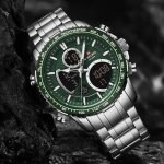 Naviforce top montres de luxe hommes chronographe sport quartz montre - bracelet en acier inoxydable ... Naviforce top montres de luxe hommes chronographe sport quartz montre - bracelet en acier inoxydable ...