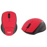 Tnb souris optique sans fil ultra mini r�cepteur usb 24 ghz - rouge