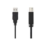 Cble usb - nedis - usb 2. 0 - 1 m - noir - usb type b (m) vers usb (m)
