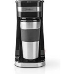 Cafetière 1 tasse - nedis - mug de voyage - double paroi - 042 l - noir Cafetière 1 tasse - nedis - mug de voyage - double paroi - 042 l - noir