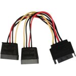 Câble dalimentation interne - nedis - sata 15 - pin male - 2x sata 15 - pin female - 0. 15 m - noir Câble dalimentation interne - nedis - sata 15 - pin male - 2x sata 15 - pin female - 0. 15 m - noir
