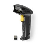 Lecteur de codes - barres - nedis - sans fil - laser 1d - aliment� par pile / usb - noir