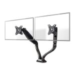 Nedis mmntdo100bk pied pour 2 crans lcd (full - motion) acier noir taille dcran : 10 - 32 support pour ...