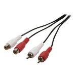 Rallonge de câble audio rca - nedis - 2 m - connecteur rca (m) - connecteur rca (f) - noir Rallonge de câble audio rca - nedis - 2 m - connecteur rca (m) - connecteur rca (f) - noir