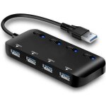 Netboat hub usb 3. 0 multiprise multi 4 ports usb multiple ultra fin avec voyants de commutateurs dalimentatio ... Netboat hub usb 3. 0 multiprise multi 4 ports usb multiple ultra fin avec voyants de commutateurs dalimentatio ...