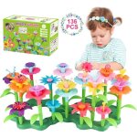 Netboat jouets de construction de jardin de fleurs pour filles 136pcs diy creatifs et ensembles de bouquets ...