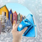 Nettoyant pour vitres double face essuie - glace 5 outil de brosse de nettoyage magn�tique r�glable verre ...