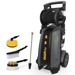 Nettoyeur haute pression 180 bars 3000w moteur � induction tuyau 8 m lance turbo + 3 brosses r�servoir ...