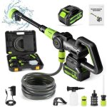 Nettoyeur haute pression - portable - 200bar - 1200w - batterie 30000mah - 6 - in - 1 buse