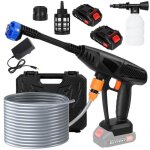 Nettoyeur haute pression sans fil - flasidu - plastique - 6 en 1 - 3300 r / min - 3. 5mpa - 200w - 24v ...
