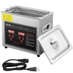 Nettoyeur  ultrasons 3l - vevor - bac ultrasons numrique avec chauffage minuterie