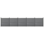 Clôture brise vue getafe bois composite gris 183 x 879 cm Clôture brise vue getafe bois composite gris 183 x 879 cm