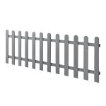 [neu. holz] clture dcorative brise vue brise vente bois composite (wpc) gris 200 x 60 cm