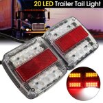Neufu 2x led feu arrière stop indicateur plaque dimmatriculacamion 12v pr caravane remorque Neufu 2x led feu arrière stop indicateur plaque dimmatriculacamion 12v pr caravane remorque
