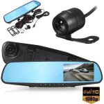 Neufu 4 hd 1080p rtroviseur enregistreur camra double dvr voiture