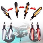 Neufu 4x 3 en 1 led clignotants indicateur multifonction de moto 12v