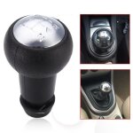 Pommeau de vitesses - neufu - 5 vitesses - pour peugeot et citron - noir et chrome - abs
