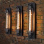 Applique murale industrielle neufu - black wall plate - e27 - métal + fer Applique murale industrielle neufu - black wall plate - e27 - métal + fer