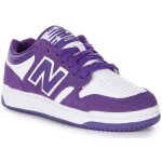 New balance bb480lwd baskets � lacets en cuir pour unisexe en blanc violet (blanc violet 39. 5)