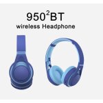New modele casque bluetooth sans fil lecteur mp3 int�gr� - 4 en 1 - bleu
