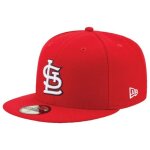 Casquette new era 59fifty authentic on - field st. louis cardinals - rouge - homme