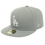 New era casquette - basic la dodgers gris / blanc