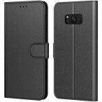 New&teck coque samsung galaxy s8 pochette etui housse s8 cuir  clapet avec fermeture magntique et multifonct ...
