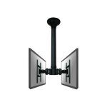 Support plafond pour 2 �crans lcd newstar fpma - c200d - inclinaison rotation - noir - 10 - 40
