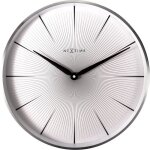 Horloge murale - nextime - 2 seconds - � 40 cm - m�tal - blanc