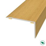 Nez de marche alu antid�rapant adh�sif coloris (33) ch�ne antique lg 135cm x larg 4cm x 25cm forestea ...