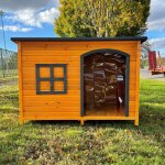 Niche husky pour chien avec isolation taille xl bois