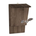 Relaxdays abri  chauves - souris large refuge pour chauvesouris hxlxp : 37 x 22 x 125 cm nichoir bois ...